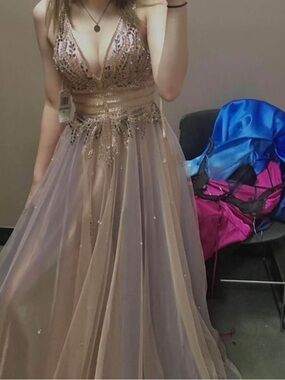 Macy's | Dresses | Rose Gold Glitter Dress From Macys | Poshmark